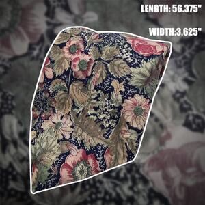 Tango By Max Raab Pink Green Floral Cotton Tie Vintage USA 56"